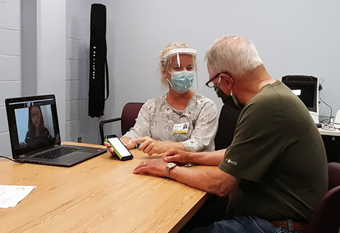 Grad student clinician provides tele-audiology services