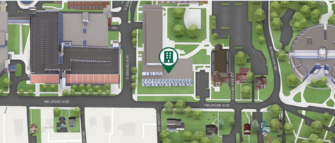 Map to the Health Sciences Academic Building