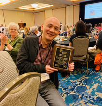 Yu-Hsiang Wu with his AAS Editor's Award
