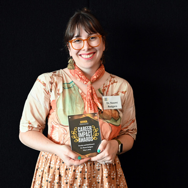Naomi Rodgers Accepting Her Award