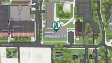 Map to the Health Sciences Academic Building
